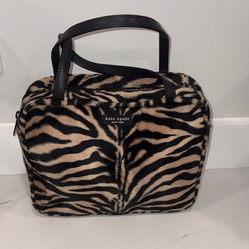 Vintage Kate Spade Zebra print bag